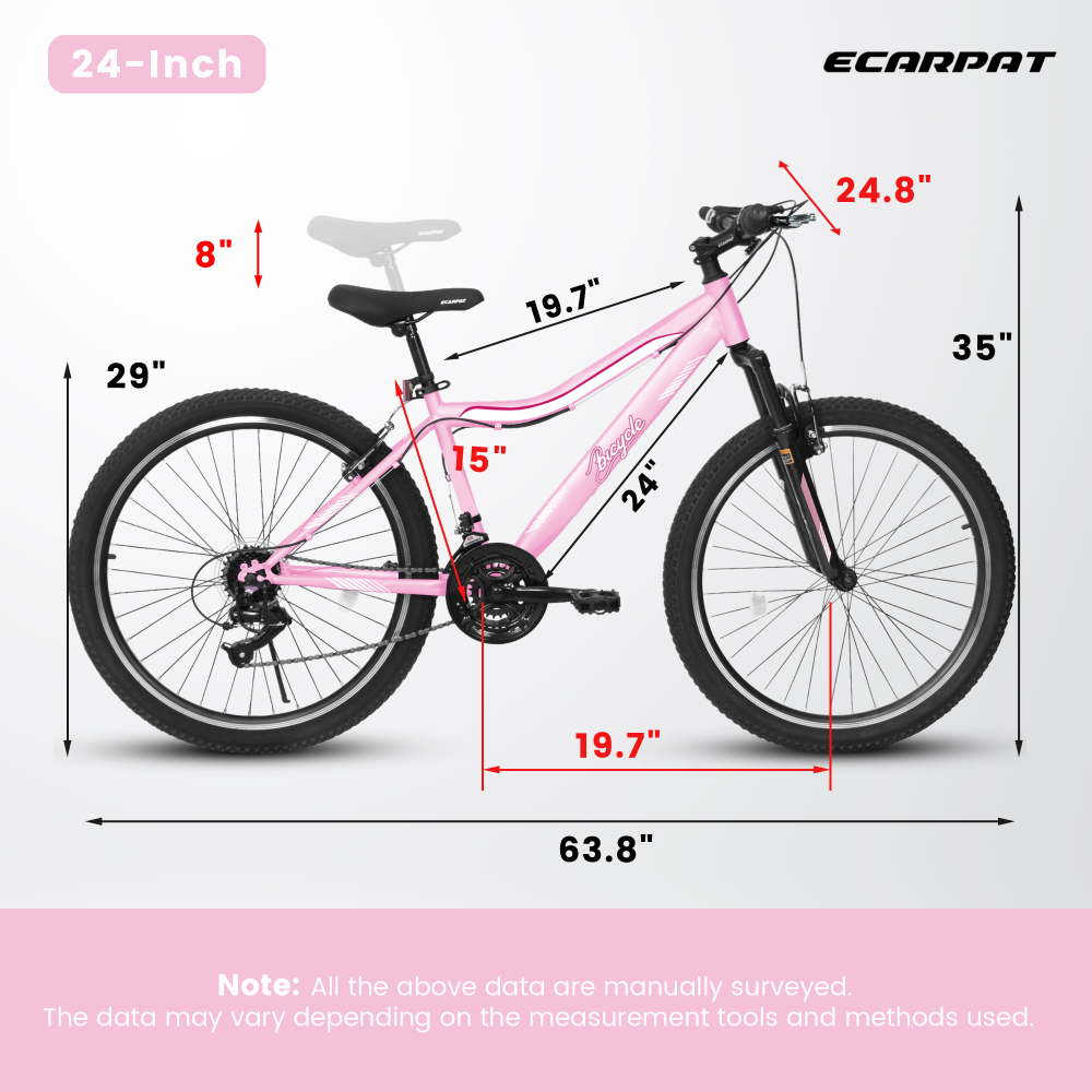 Carbon Bike Frame - Vélo de montagne 24/26 pouces pour