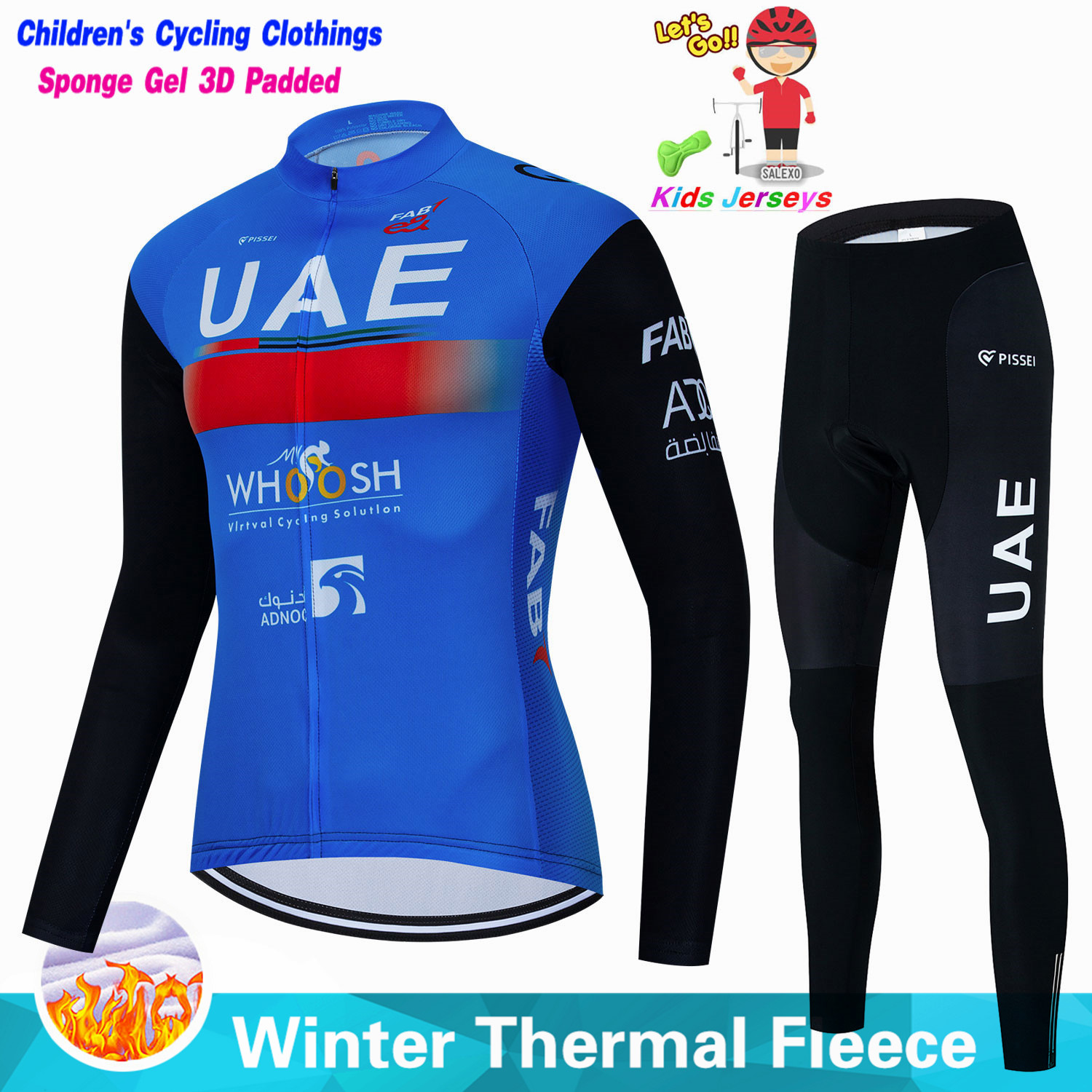 Uae enfants hiver polaire cycl - Cycling Gear Jersey avis et prix