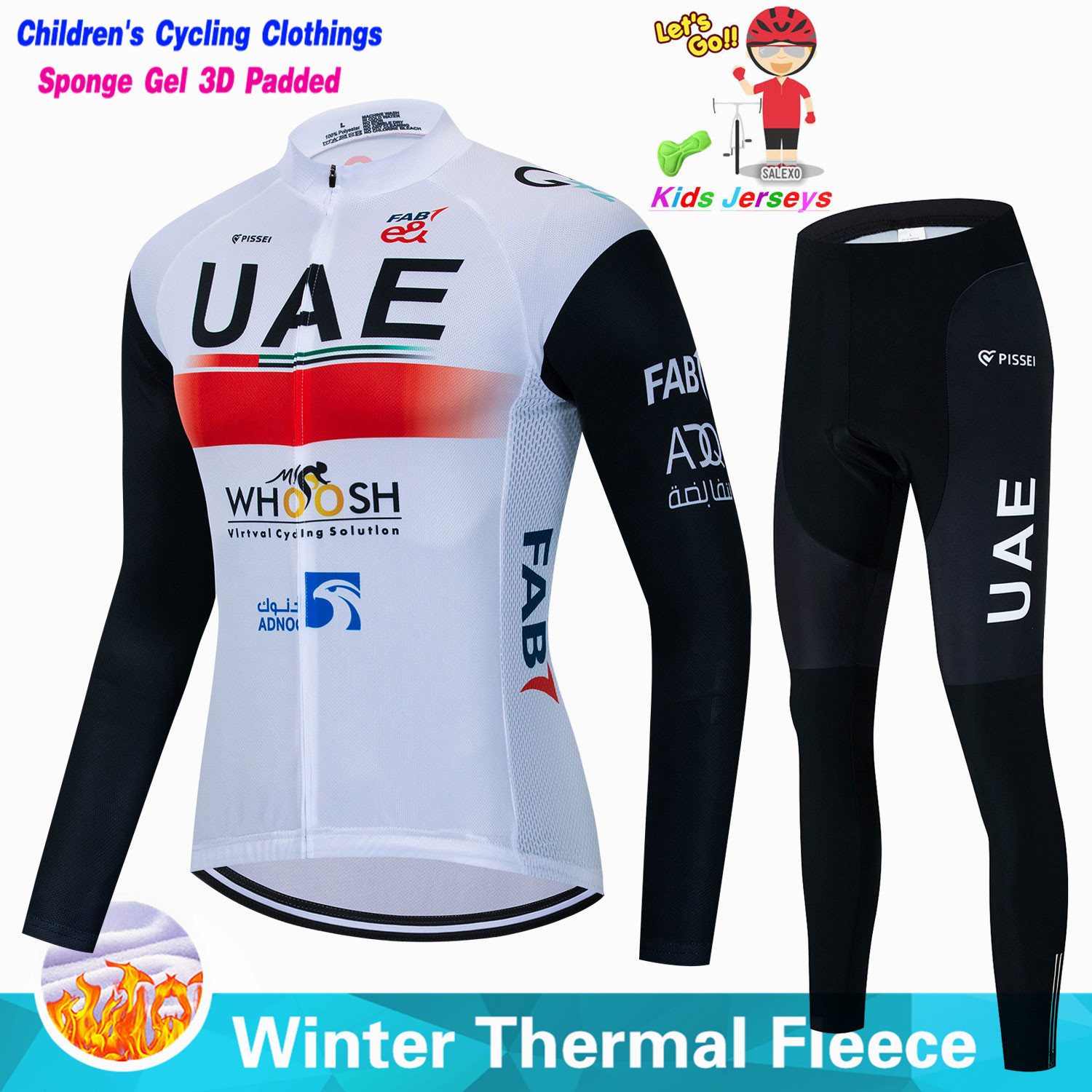 Uae enfants hiver polaire cycl - Cycling Gear Jersey avis et prix