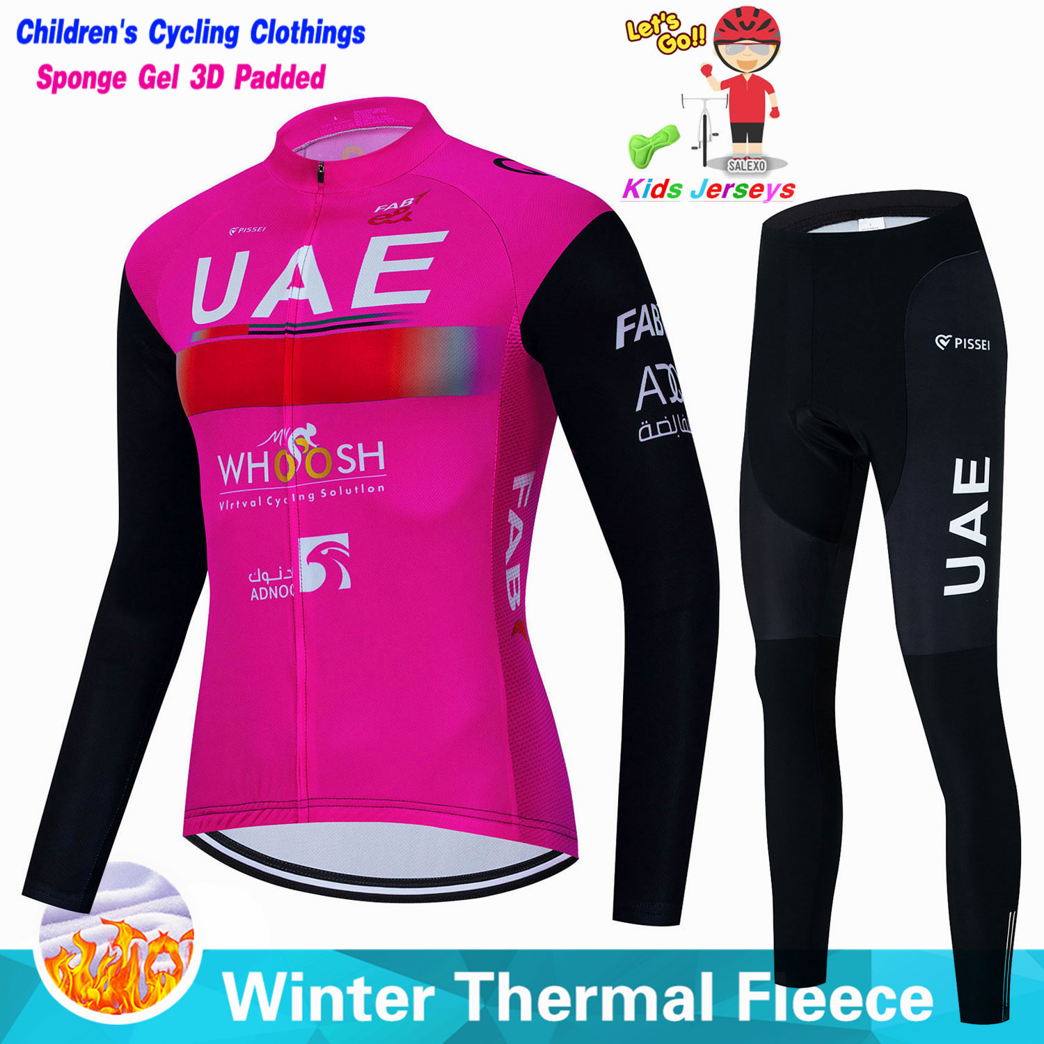 Uae enfants hiver polaire cycl - Cycling Gear Jersey avis et prix